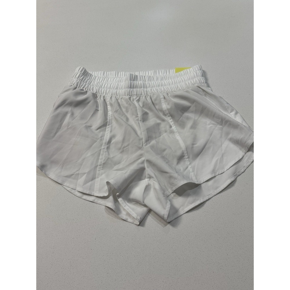All In Motion Womens‎ Size Small White Running Shorts Mid-rise New With Tag